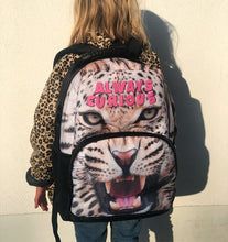 Load image into Gallery viewer, KIDS CUSTOM BACK PACK- LEOPARD PRINT
