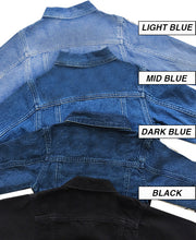 Load image into Gallery viewer, TWINNING CUSTOM DENIM JACKETS- Basic Black White Alphabet