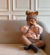 Load image into Gallery viewer, KIDS CUSTOM POM POM BEANIE- RUST