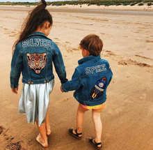 Load image into Gallery viewer, KIDS CUSTOM DENIM JACKET- Special Edition Space Out