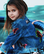 Load image into Gallery viewer, KIDS CUSTOM DENIM JACKET- Special Edition Flower Power