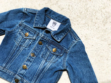 Load image into Gallery viewer, KIDS CUSTOM DENIM JACKET- Basic Rainbow Alphabet