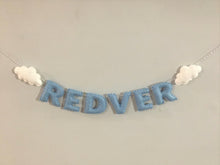 Load image into Gallery viewer, KIDSROOM NAME BANNER- Clouds