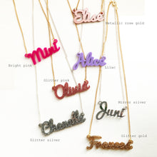 Load image into Gallery viewer, CUSTOM ACRYLIC NAME NECKLACE