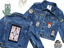 Load image into Gallery viewer, KIDS CUSTOM DENIM JACKET - X Limited Collab Roxy Marj