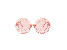 Load image into Gallery viewer, Kids flower sunglasses- transparent pink